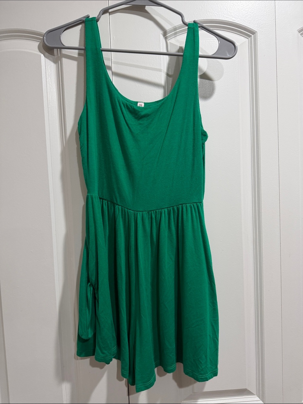 Zenana Outfitters Emerald Green Scoop Neck Skater Dress